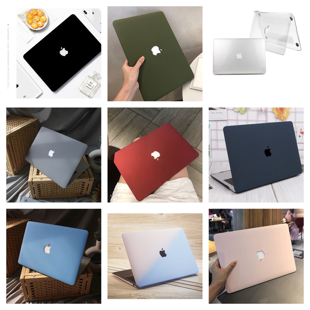 (10 MÀU HÓT) ỐP CASE dành riêng cho macbook (tặng kèm nút bịt bụi+kẹp chống gãy sạc)!!!