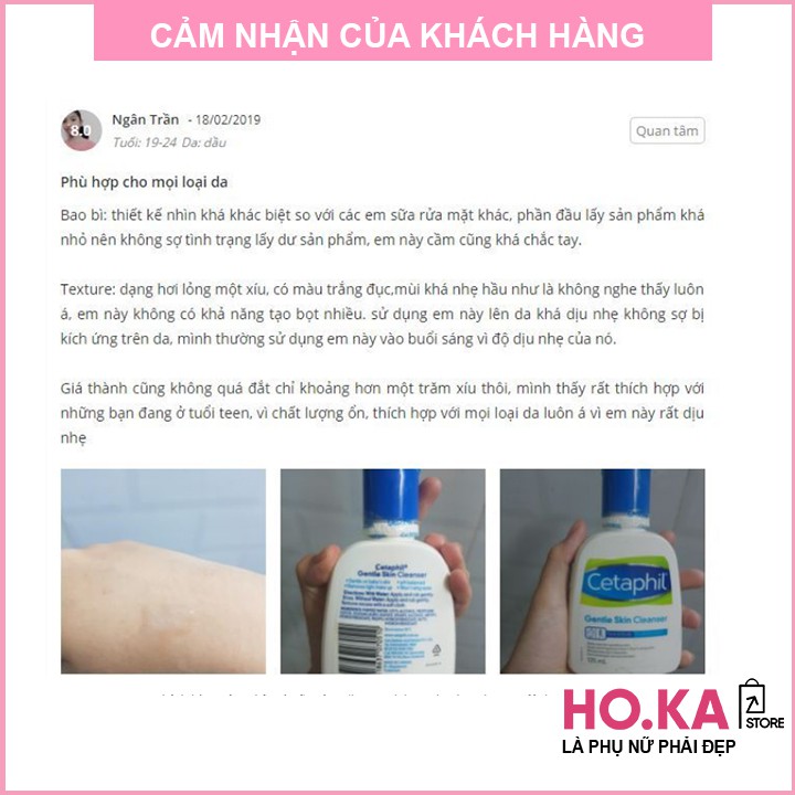 Sữa Rửa Mặt Cho Da Mụn Cetaphil Sữa Rửa Mặt Cetaphil Sạch Nhờn Bụi Bẩn - Chính Hãng HOKA STOTRE | BigBuy360 - bigbuy360.vn