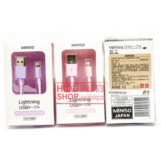 Cáp sạc cho iPhone 5, 5S/6, 6S Miniso