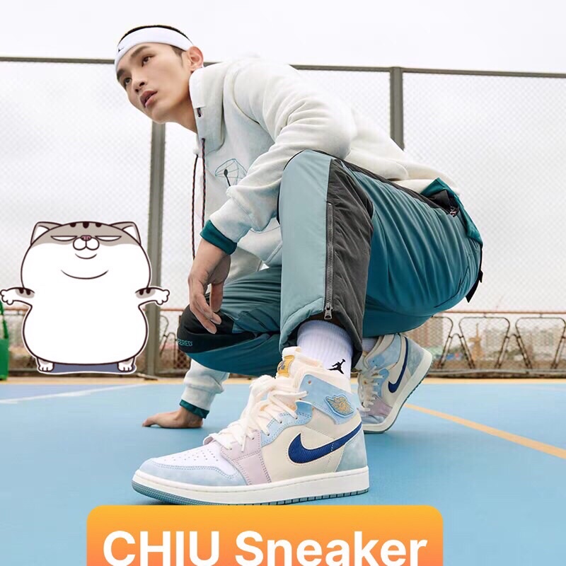 Giày thể thao jd1 high zoom CMFT celestine blue giày Sneaker Jordan 1 zoom blue xanh da trời