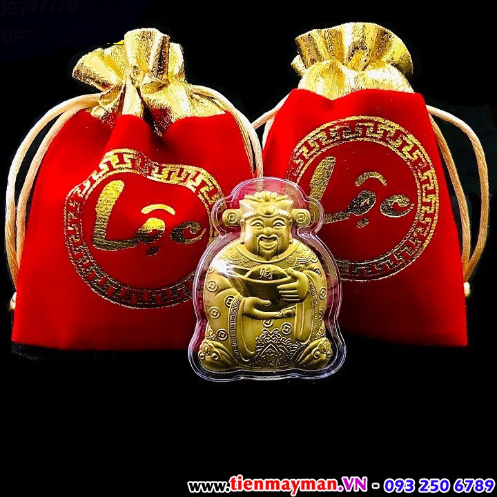 Vía Ông Thần Tài Mạ Vàng Kèm Túi Gấm Phúc Lộc, Làm Quà Tặng Cực Vip