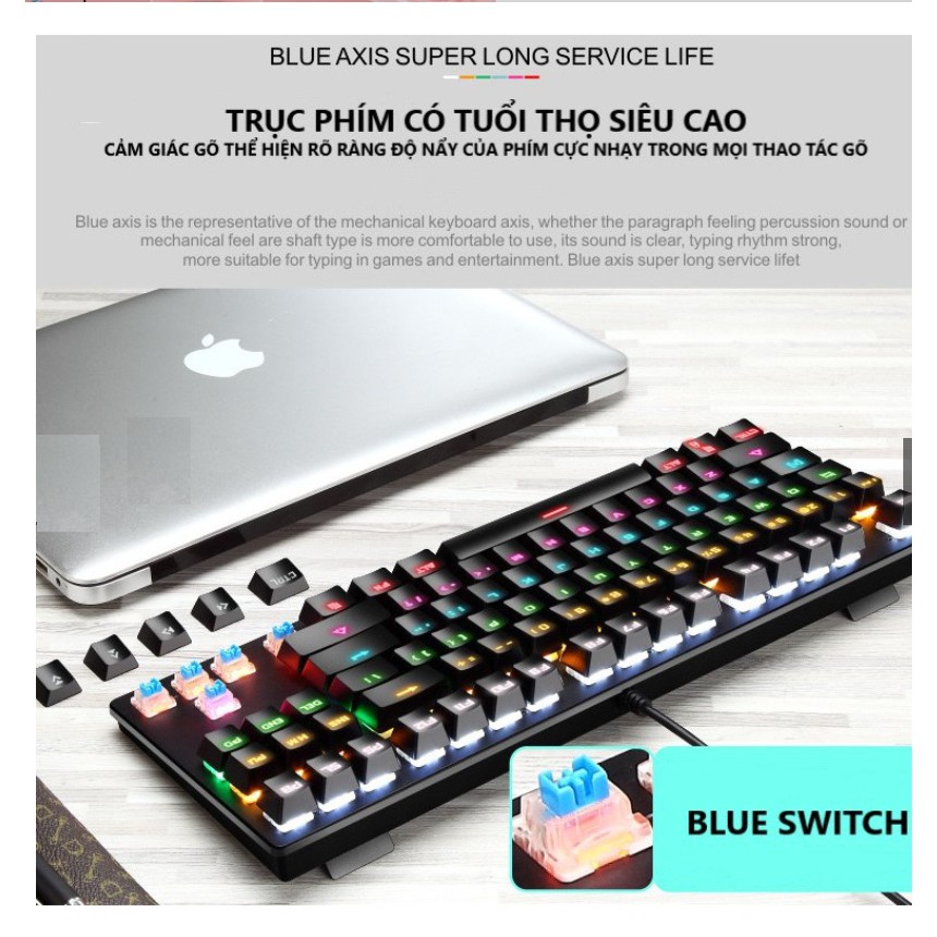 Bàn Phím Cơ Máy Tính Crack K2 PRO Led RGB 10 Chế Độ Khác Nhau, Chơi Game Dùng Văn Phòng Cực Đã | BigBuy360 - bigbuy360.vn