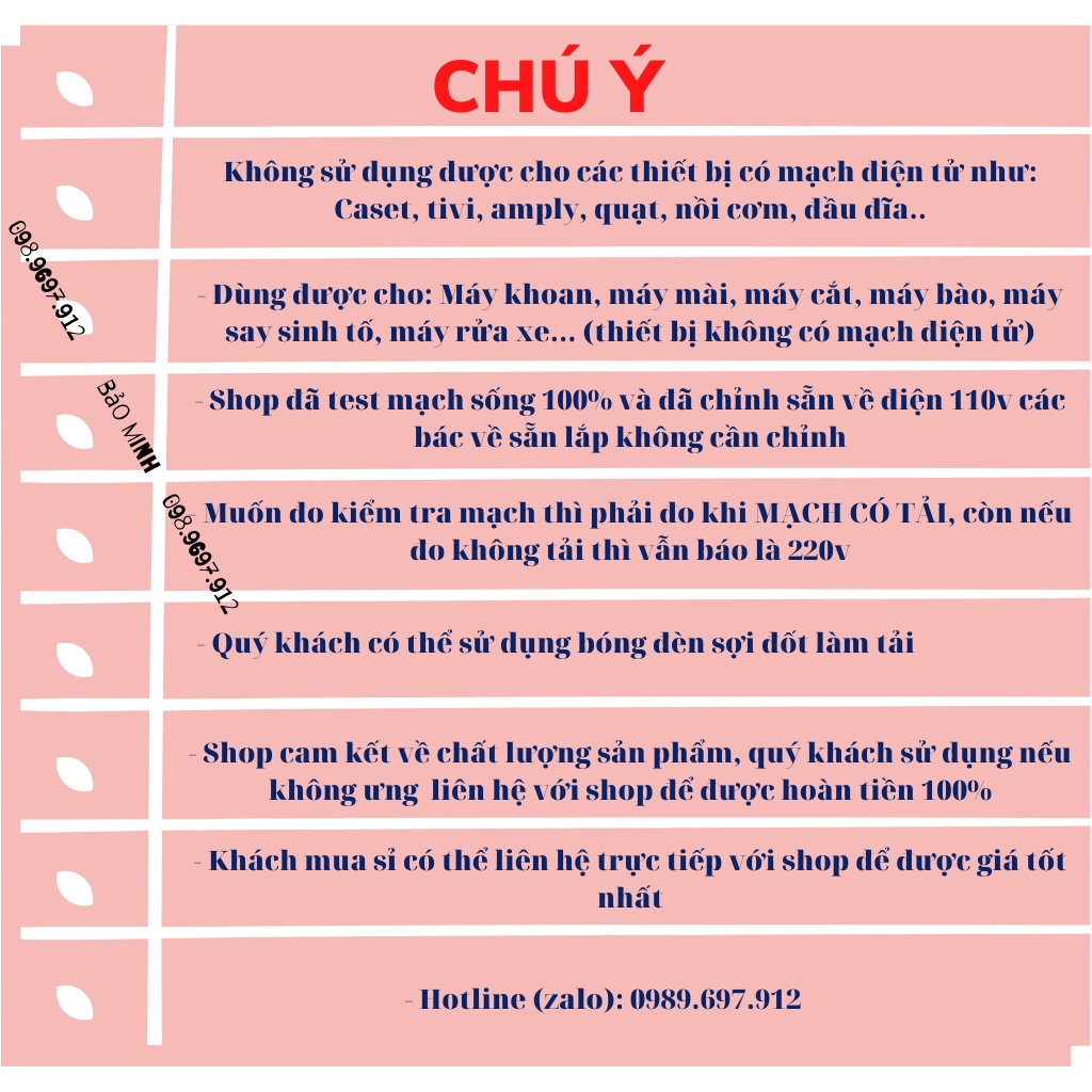 Ổ chuyển điện 220v ra 100v 110v công suất 3000w dùng cho máy nội địa nhật (Không dùng cho thiết bị có mạch điện tử)