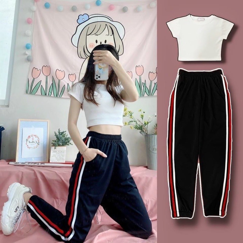 SET ÁO THUN BORIP + QUẦN JOGGER SIÊU HOT