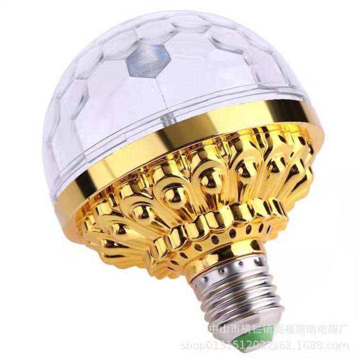 Đèn LED Vũ Trường Xoay 7 Màu Cảm Ứng Theo Tiếng Nhạc