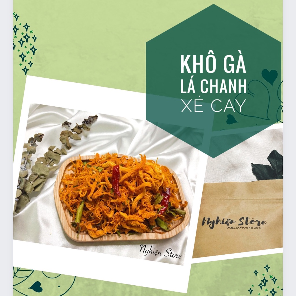 Khô gà lá chanh xé cay gói 200gr [kho ga la chanh] | BigBuy360 - bigbuy360.vn
