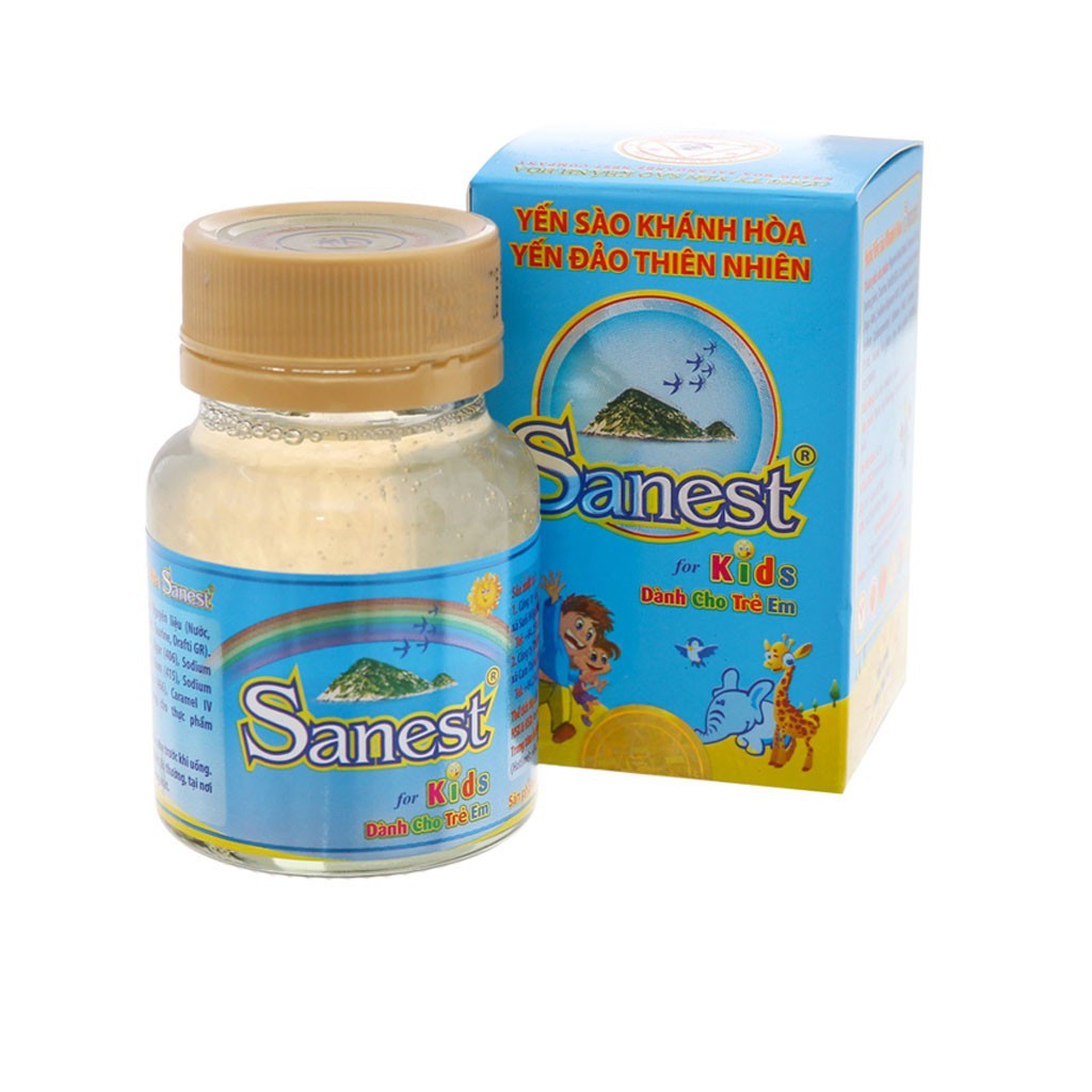 Nước Yến Sào Khánh Hòa Sanest for Kids Lọ 62ml (Dành cho trẻ em)