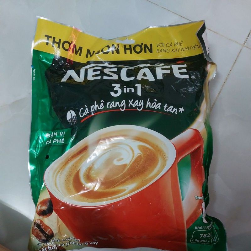 cafe đậm đà hài hòa nescafe 3in1 bịch 46 gói | BigBuy360 - bigbuy360.vn