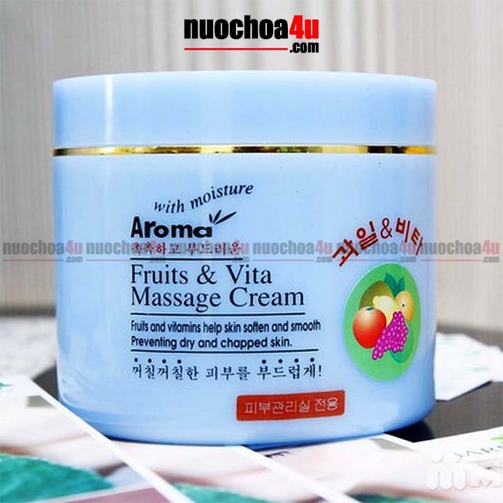 Kem massage trái cây Aroma Fruits & Vita Massage Cream 480g