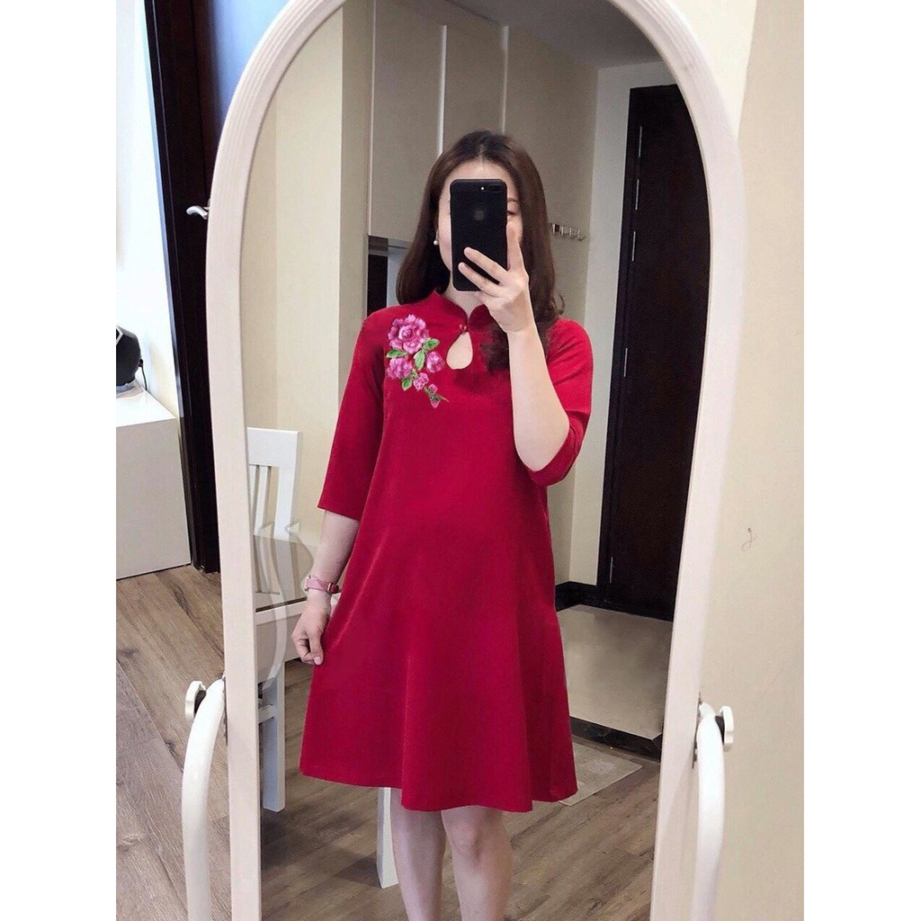 ĐẦM BẦU CỔ TÀU KẾT HOA