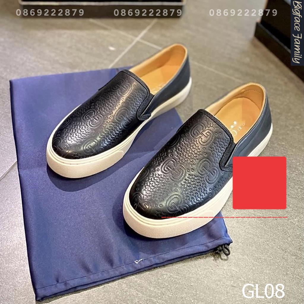 Giày Lười nam cao cấp hot trend sprot giầy da - Lười GUCI - Mã GL08