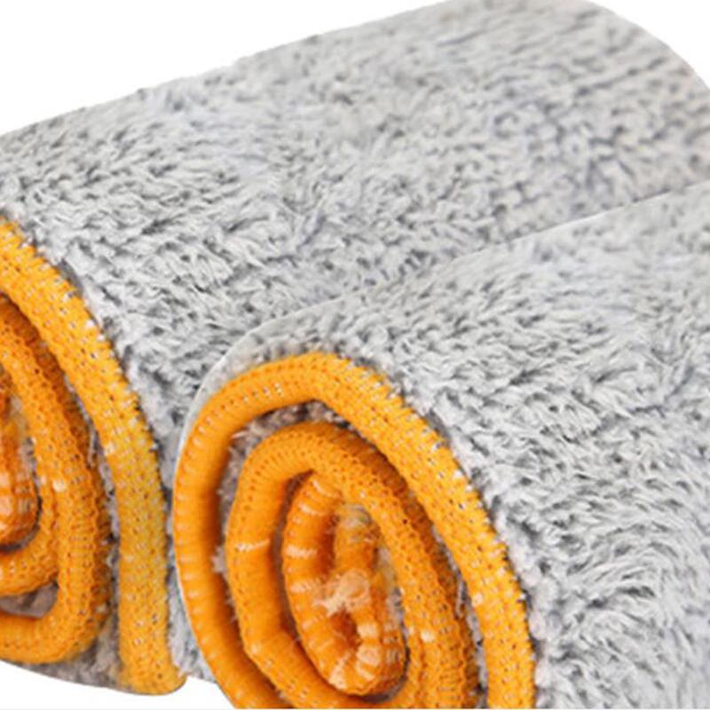 1 Tấm Vải Lau Sàn Bằng Sợi Nhỏ Thay Thế Cho Cây Lau Nhà Ướt Và Khô