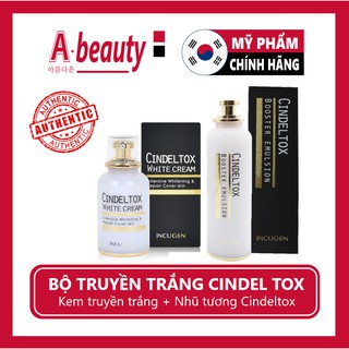 Nhũ tương dưỡng trắng Cindel tox Booster Emulsion 120ml, Kem truyền trắng cindeltox 50ml
