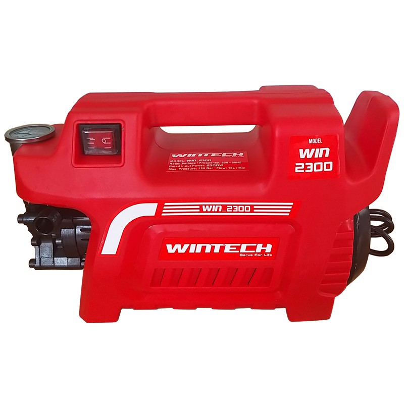 Máy phun nước áp lực cao mini, xịt rửa xe máy, ô tô gia đình Wintech WIN 2300W chất lượng cao, cực mạnh