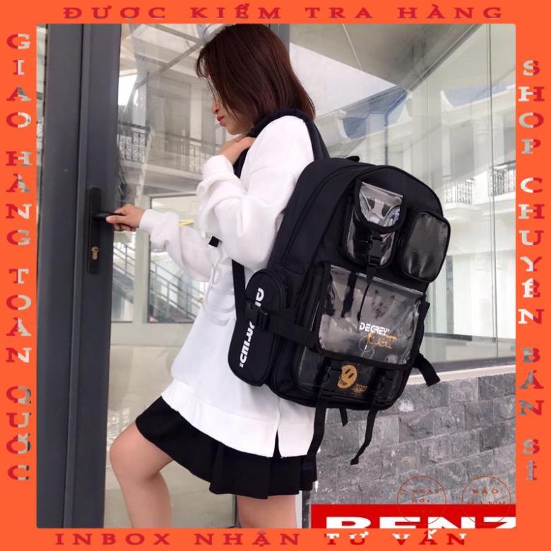 ⚡️Hàng cao cấp⚡️Balo derey thời trang cặp sách đi học nam nữ nhiều ngăn đựng chất vải canvas bền đẹp BZ 990 - annhi