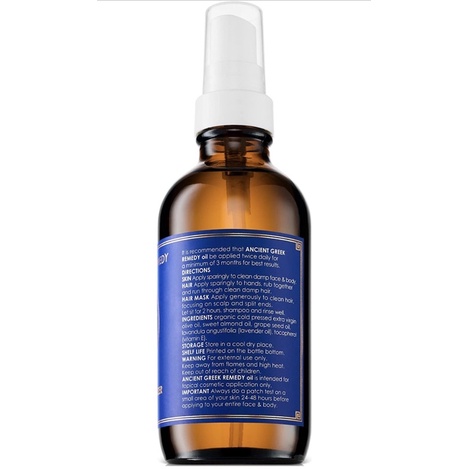 Tinh dầu dưỡng ẩm organic Ancient Greek Remedy 118ml USA