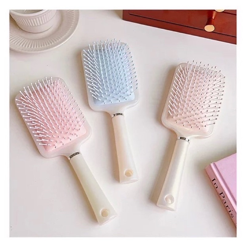 Lược Gai Chải Tóc Massage Da Đầu Ánh Nhũ Siêu Xinh