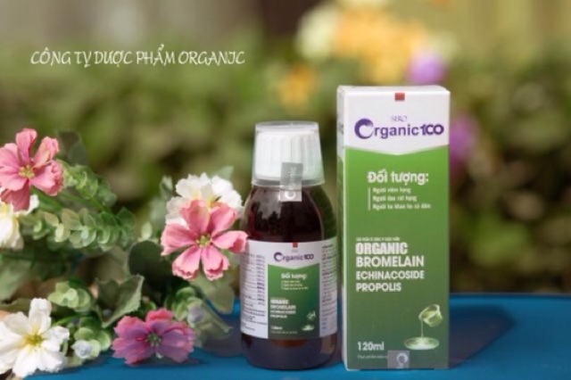 Siro Ho Organic 100 - giảm ho , rát họng, loãng đờm