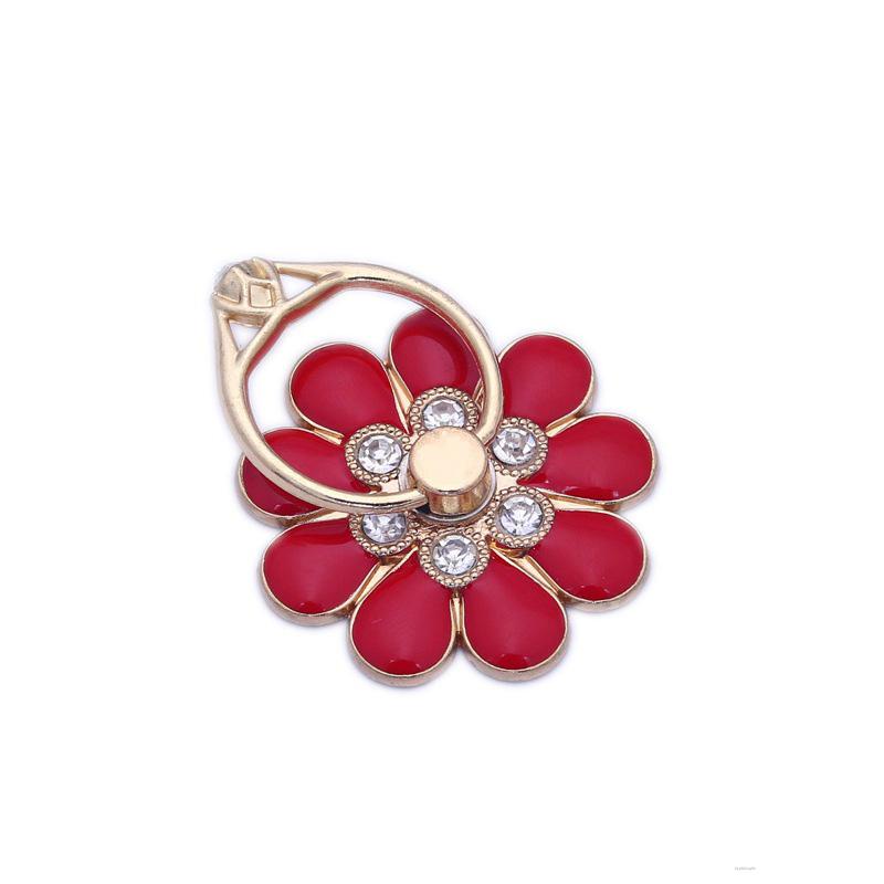 Phone Ring Holder Diamond-plated Flower Shape Metal Finger Rings Bracket For Mobile Phone coldwind.vn