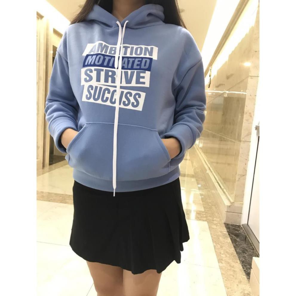 Áo hoodie nỉ nữ đen, bông dày dáng rộng champion Friend cv1 | BigBuy360 - bigbuy360.vn