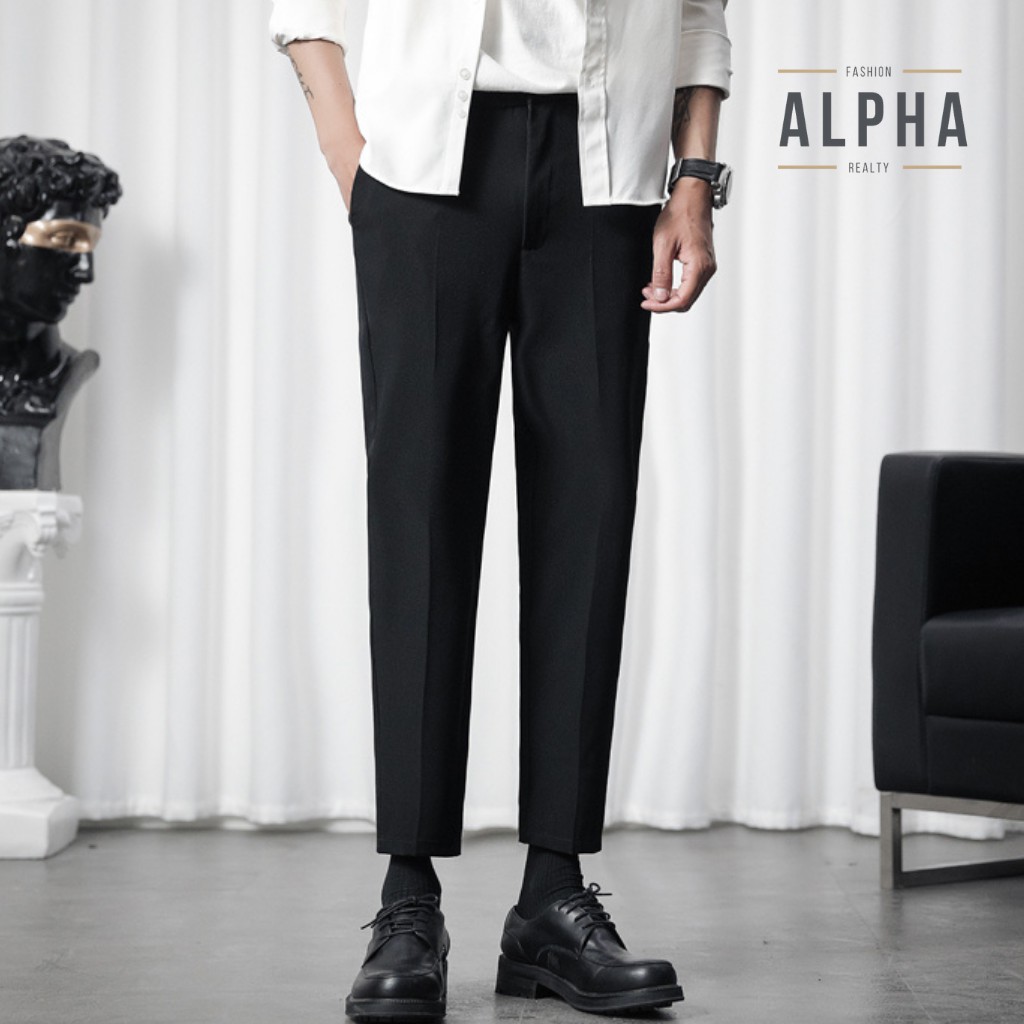 Quần Tây Ống Rộng Nam Dáng Suông Chống Bai, Xù Co Giãn Tốt Thương Hiệu ALPHA - JBA01