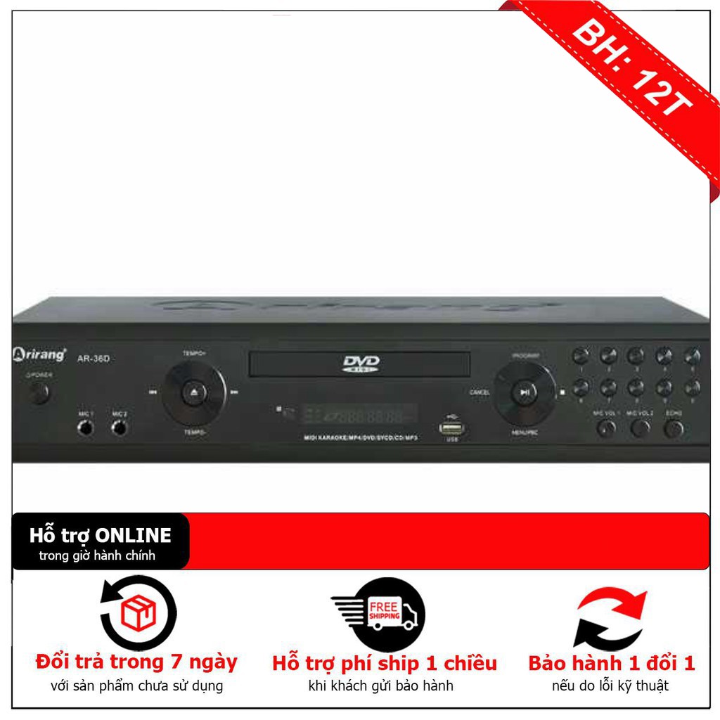 [ Giảm giá 10%] Đầu Karaoke 5 Số Arirang AR-36D - hàng chất lượng