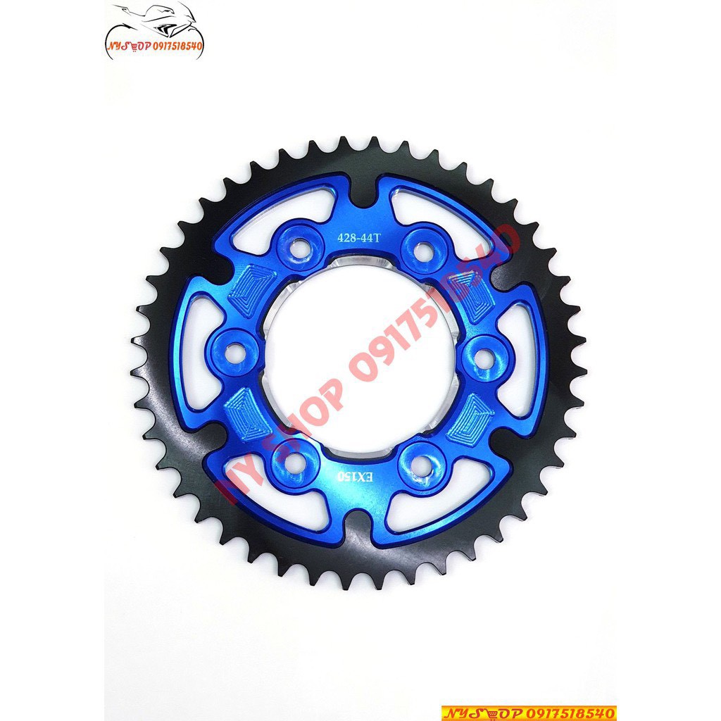đĩa tải 44 răng nhôm cnc cho exciter 150