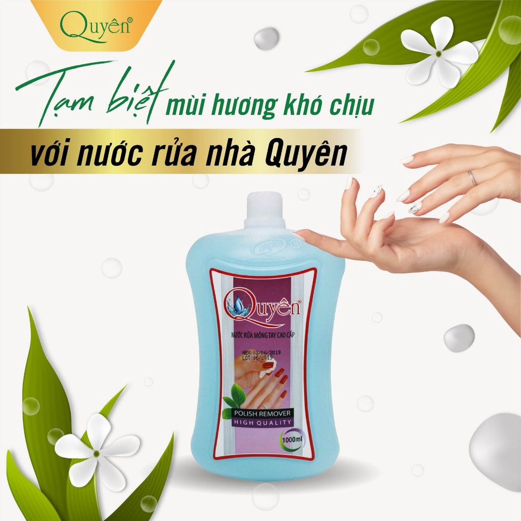 Nước rửa móng Quyên (aceton) 500ml - 1000ml