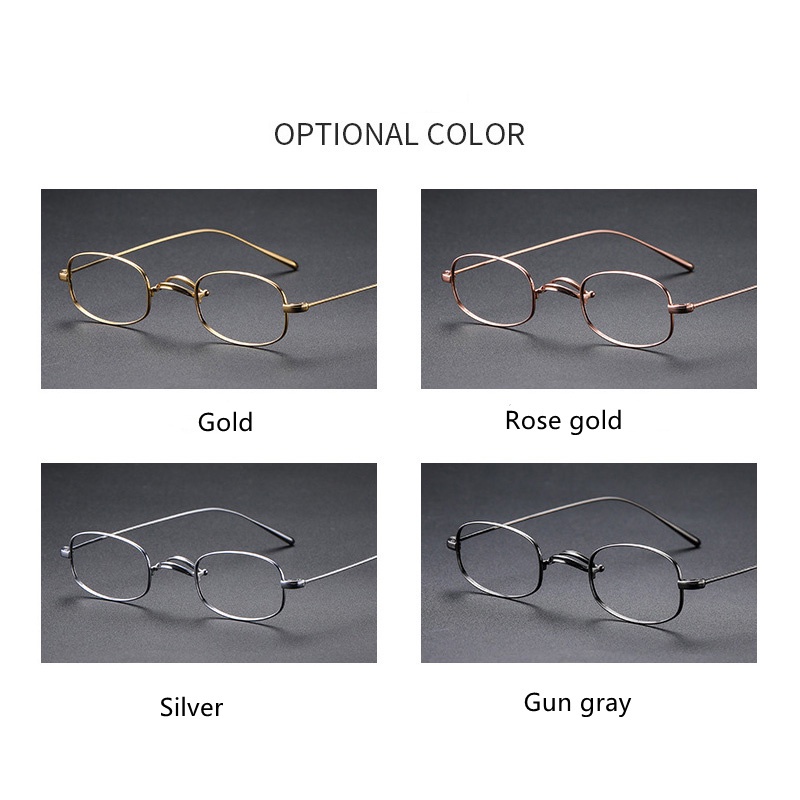 Mắt Kính Gọng Oval Nhỏ Siêu Nhẹ Phong Cách Retro Nhật Bản 5g OV1256T