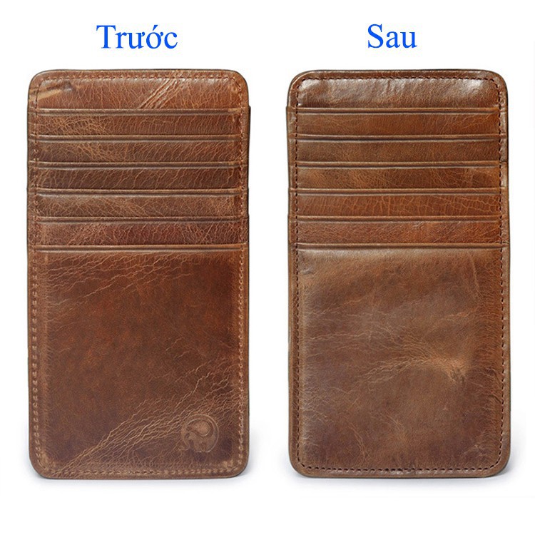 Ví Da Thật Đựng Namecard 12 ngăn