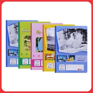 ( Combo )10 quyển Vở kẻ ngang Hồng Hà Pupil - bốn mùa 1004 72 trang