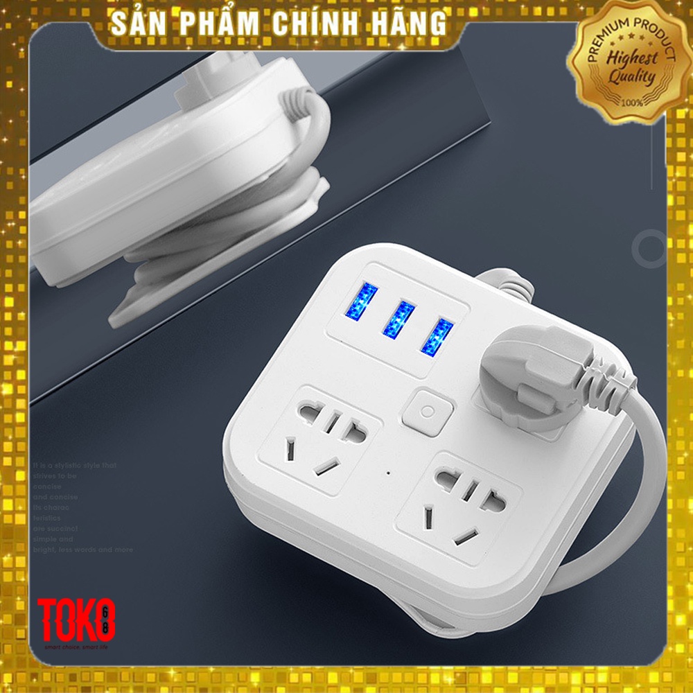 Ổ cắm điện đa năng hình vuông chịu tải 2500W - Ổ cắm điện thông minh tiết kiệm điện