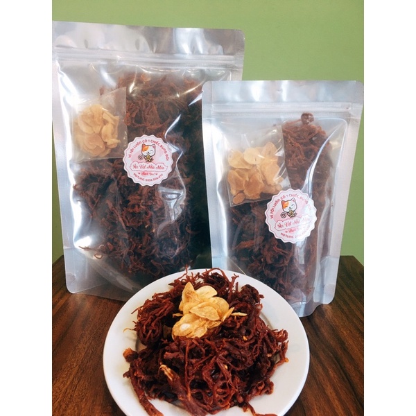 500g Khô heo cháy tỏi  HÀNG XUẤT KHẨU thơm bơ, không bột