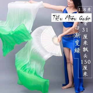 Quạt lụa múa cổ trang dài