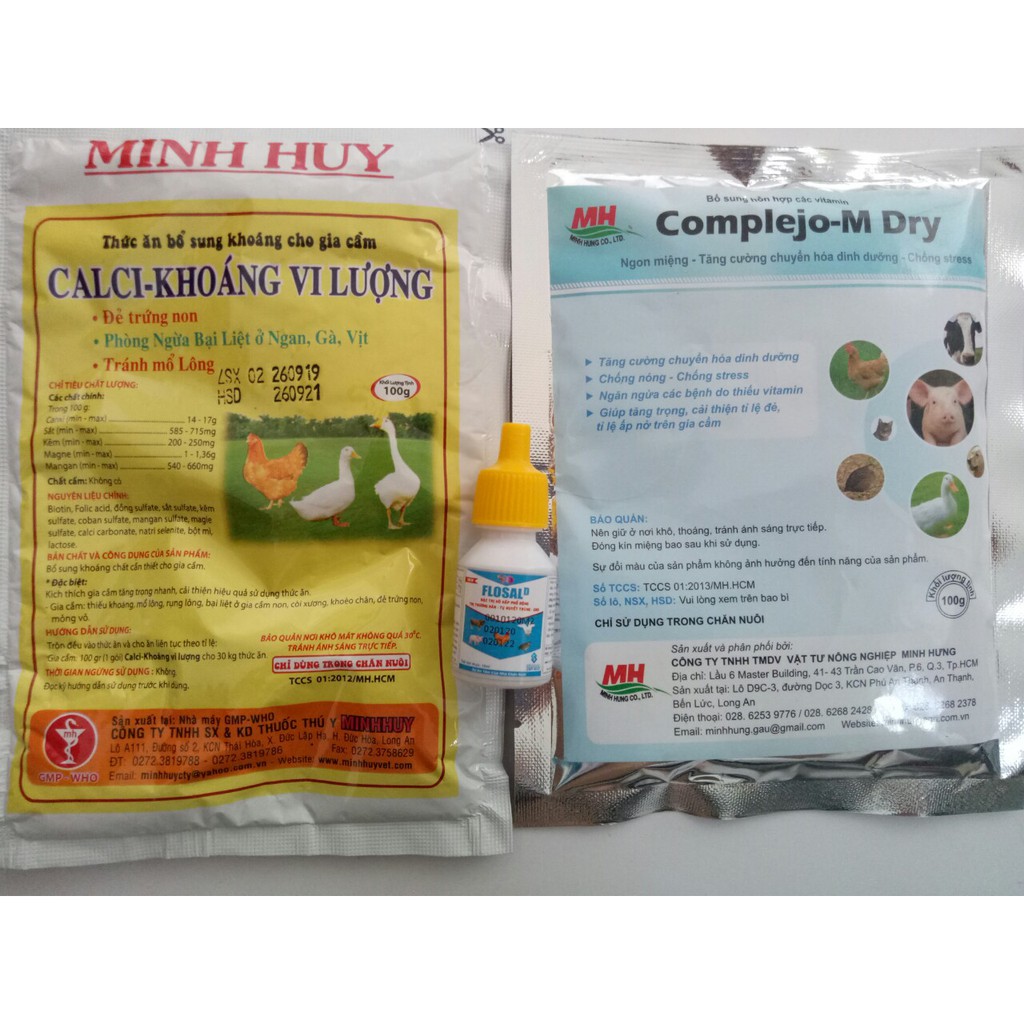 COMBO VITAMIN TỔNG HỢP , KHOÁNG MINH HUY VÀ TH.UỐC F.LOSAL