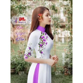 Vải áo dài hoa Lan