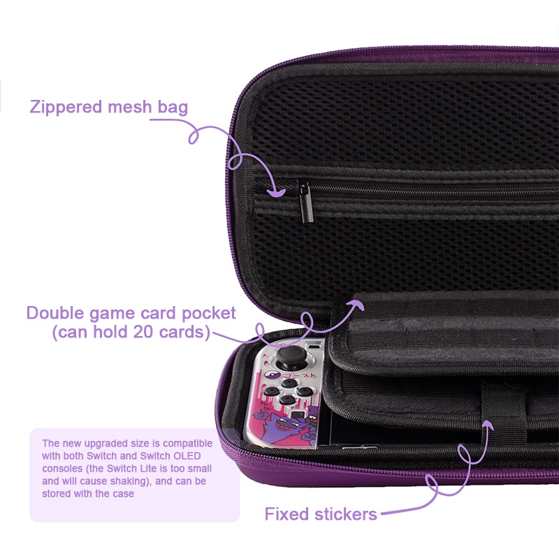 Túi Đựng Máy Chơi Game Nintendo Switch Bằng EVA Cứng Chống Sốc Chống Thấm Nước