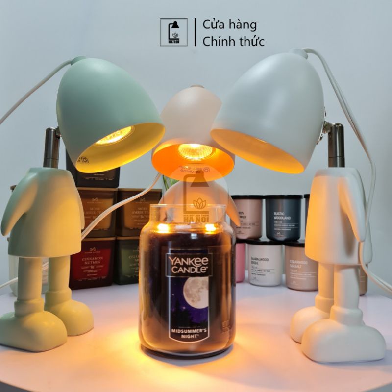 Đèn Đốt Nến mô hình ROBOT - Phụ kiện nến Yankee, Bath and body works - có núm chỉnh độ sáng