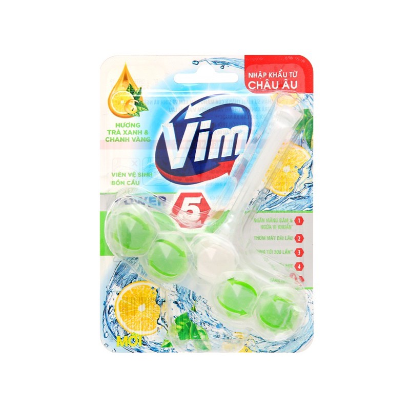 VIÊN VỆ SINH BỒN CẦU VIM POWER 5 55G/ VIÊN THẢ BỒN CẦU