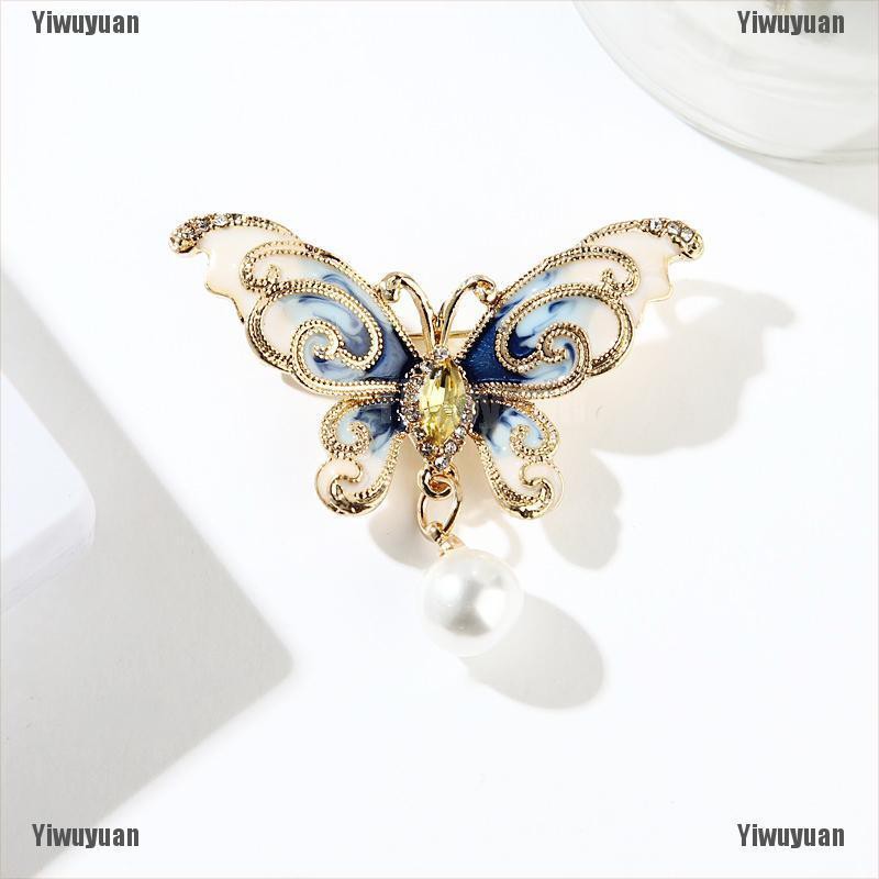 Ghim Cài Áo Hình Côn Trùng Đính Ngọc Trai Thanh Lịch