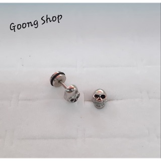 Khuyên tai chrome heart hình đầu lâu, khuyên y tế