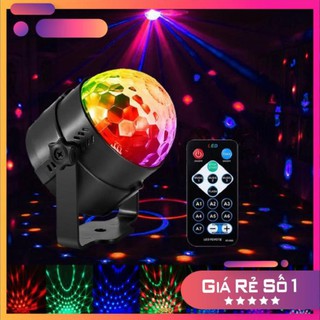 Đèn Led Sân Khấu, Cầu Xoay Cảm Biến Âm Thanh MiNi Có Khiển