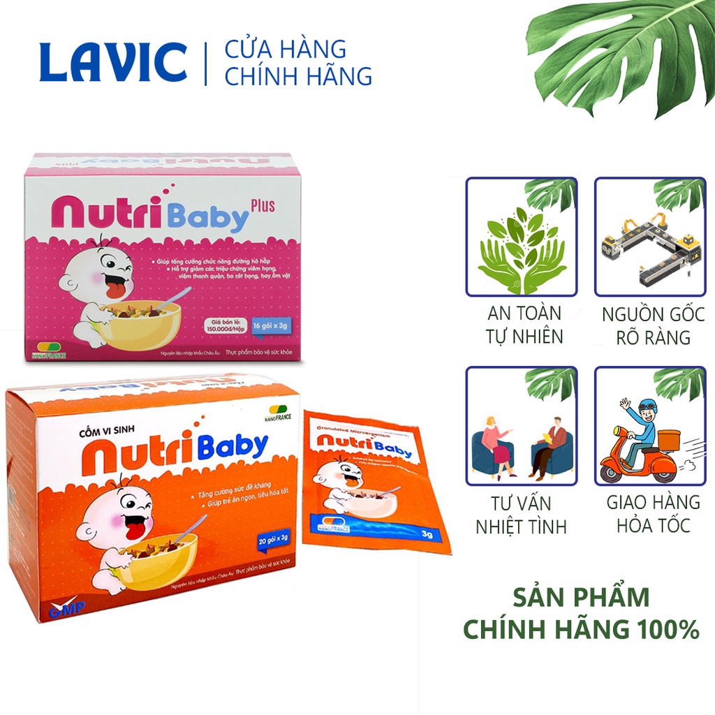 Cốm Vi Sinh NutriBaby ⚡Có Quà Tặng⚡ 2 Phân Loại – Giúp Trẻ Ăn Ngon, Tăng Cân, Tăng Sức Đề Kháng Cho Trẻ Nhỏ Minh Khang P