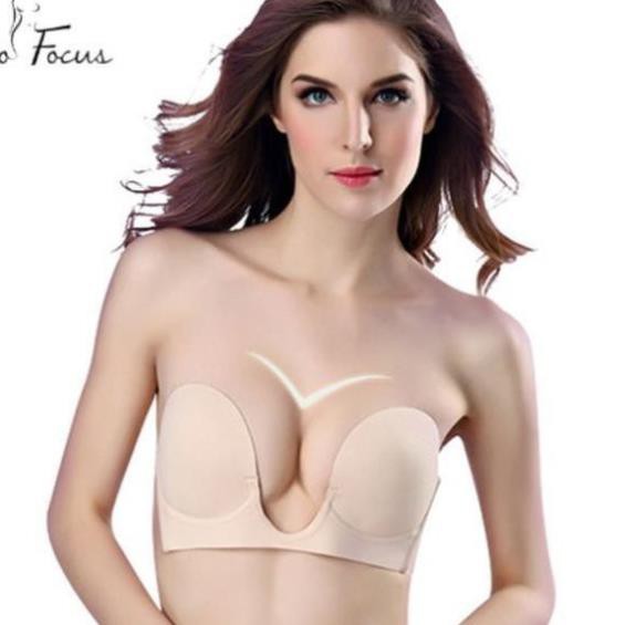 Áo dán ngực chữ U [TIỆN DỤNG] Áo ngực không dây dính dùng cho mặc váy đầm hở vai lưng | BigBuy360 - bigbuy360.vn