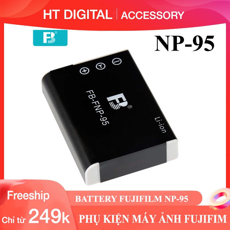 Pin Fujifilm NP-95 cho máy ảnh Fujifilm XF10 X100 X100s X100T X30 X70 X-S1 F30 NP95 (Hàng Chính Hãng)