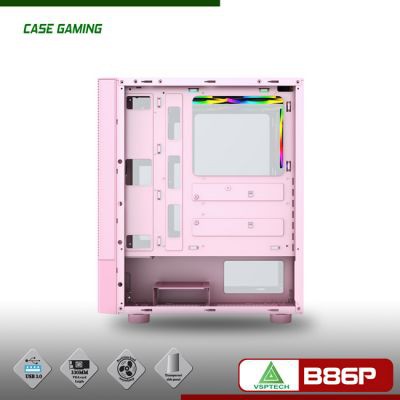 Vỏ Case VSP Gaming Mặt Lưới B86P (PINK)