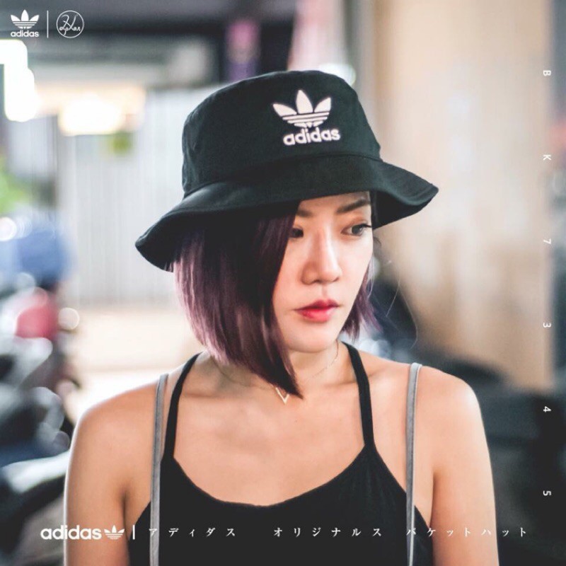 Mũ Bucket Adidas Phong Cách Hàn Quốc Xinh Xắn Cho Nữ