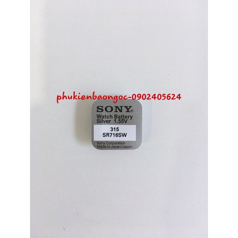 Hộp 1 viên pin đồng hồ SR716SW 315 Murata Sony