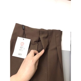 Quần baggy nữ Blue Chic công sở cạp liền 2 cúc