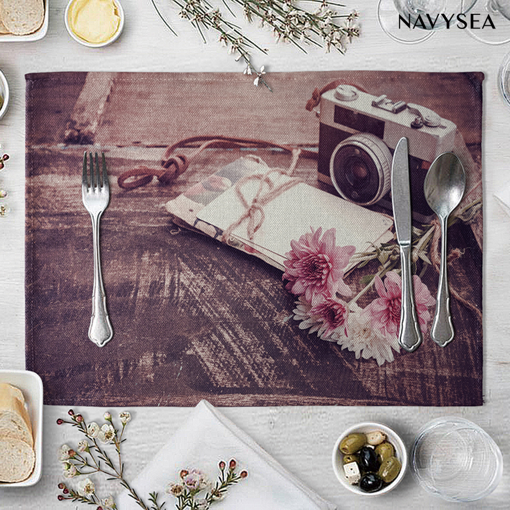 Set 2 Tấm Lót Chén Đĩa Hình Lá Cây Kích Thước 42x32cm | BigBuy360 - bigbuy360.vn